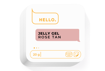 Гель-желе для ногтей HEYLOVE Jelly gel Rose Tan, розовый нюд, 20 г