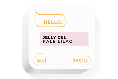 Гель-желе для ногтей HEYLOVE Jelly gel Pale Lilac, светло-сиреневый, 20 г