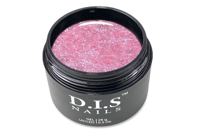 Гель DIS Hard Cover Pink Shimmer рожевий з шиммером, 28 мл