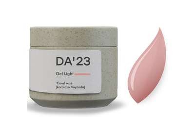 Гель для ногтей DA_23 Light Gel Coral rose, коралловая роза, 15 мл