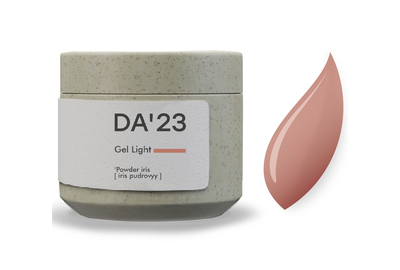 Гель для ногтей DA_23 Light Gel Powder iris, пудровый ирис, 15 мл
