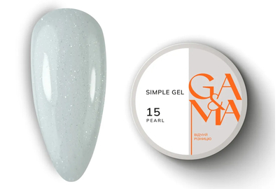 Гель GaMa Simple gel №15, жемчужный, 15 мл