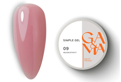 Гель GaMa Simple gel №09, мускатный, 30 мл