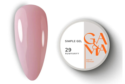 Гель GaMa Simple gel №29, румяный, 30 мл