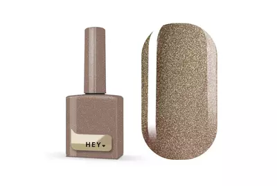 Гель-лак для ногтей HEYLOVE gel Polish Chiffon, кошачий глаз, золотой, 15 мл