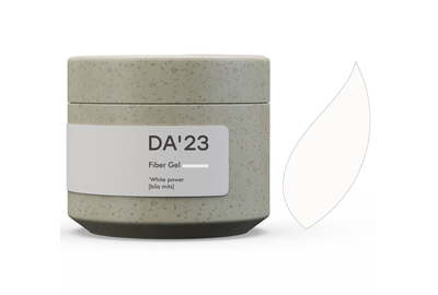 Гель для ногтей DA_23 Fiber Gel White power, белая мощь, 30 мл