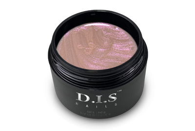 DIS Hard Flower Shimmer peach gel with pink shimmer, 28 ml