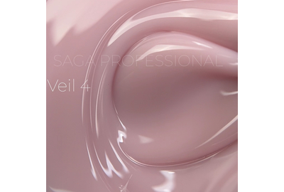 Гель для ногтей Saga Builder gel Veil №04, нежно-розовый, 15 мл