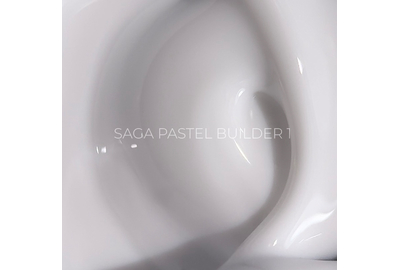 Гель для ногтей Saga Builder Pastel Color №01, белый, 15 мл