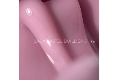 Гель для ногтей Saga Builder Pastel Color №05, розово - фиолетовый, 15 мл