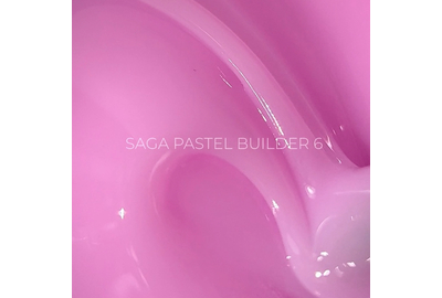 Гель для ногтей Saga Builder Pastel Color №06, розовый, 15 мл