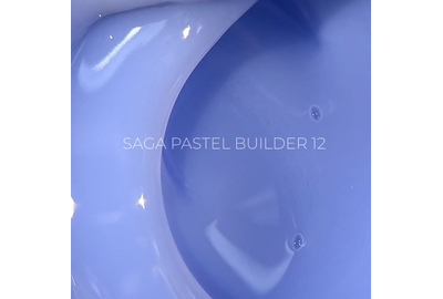Гель для ногтей Saga Builder Pastel Color №12, васильковый, 15 мл