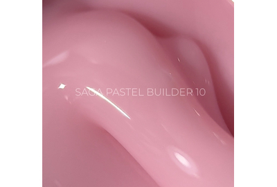 Гель для ногтей Saga Builder Pastel Color №10, светлый персиковый, 15 мл