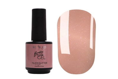 Гель Komilfo Bottle Gel Nude Glitter 15 мл