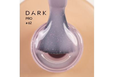 DARK PRO base nail polish No. 62, pink with shimmer 15 ml