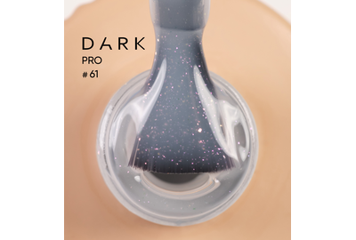 DARK PRO base nail polish No. 61, milky with shimmer, 15 ml