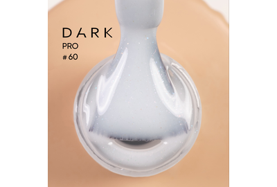 DARK PRO base nail polish No. 60, white with shimmer, 15 ml