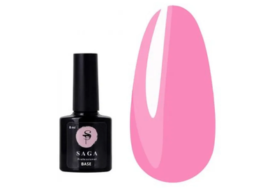 База для гель лака SAGA Color Base №01 светло-розовая, 8 мл, Цвет: Розовый