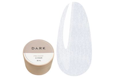 База для ногтей DARK PRO base №16, молочная с шиммером, 30 мл, Цвет: Молочный, Обьем: 30 мл