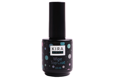 Топ для гель-лака Kira Nails Wipe Top Coat, 15 мл