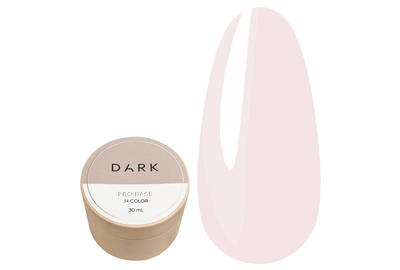 База для ногтей DARK PRO base №54, розовый полупрозрачный, 30 мл