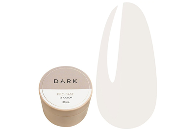 База для ногтей DARK PRO base №56, прозрачный молочный, 30 мл