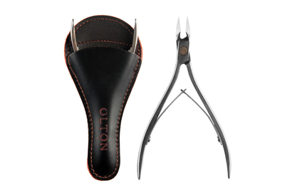 Кусачки для кутикулы Olton S кожаный чехол