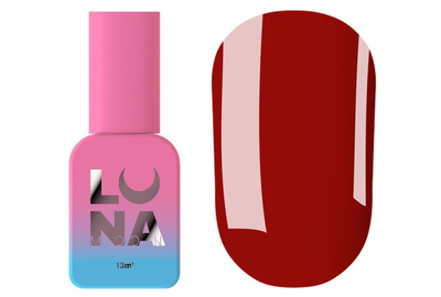 Топ для ногтей Luna Top Glass №22, витраж, красный, 13 мл