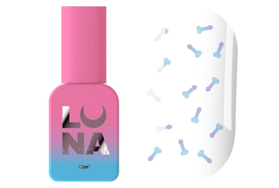 Топ для ногтей Luna Top Secret №01, голографический, без липкого слоя, 13 мл