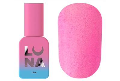 Топ для ногтей Luna Top Matte Sand Pink, матовый с розовой крошкой, без липкого слоя, 13 мл