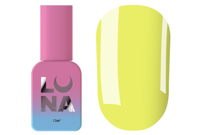 Топ для ногтей Luna Top Glass №15, желтый, 13 мл