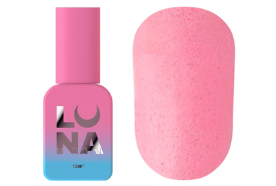Топ для ногтей Luna Top Matte Sand Peach pink, матовый с персиковой крошкой, без липкого слоя, 13 мл