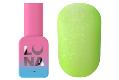 Топ для ногтей Luna Top Matte Sand Yellow, матовый с желтой крошкой, без липкого слоя, 13 мл