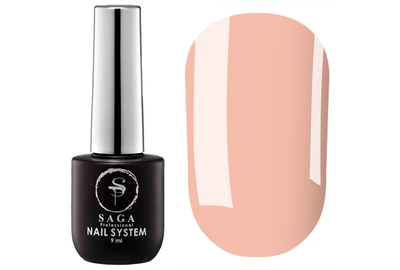 Топ для ногтей SAGA Color Top №03, пастельно-бежевый, без липкого слоя, 9 мл
