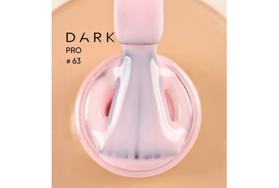 DARK PRO base nail polish No. 63, soft pink, 15 ml
