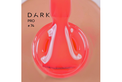 DARK PRO base nail polish No. 74, coral, 15 ml