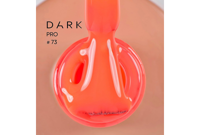 DARK PRO base nail polish No. 73, orange, 15 ml