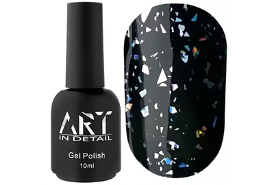 Топ для гель-лака ART Shell Top HOLO с голограммными хлопьями, без ЛЖ, 10 мл