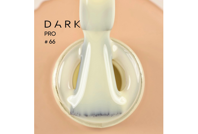 DARK PRO base nail polish No. 66, pale yellow, 15 ml