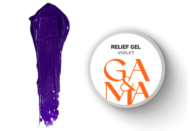 Паста GaMa Relief Gel Violet, фиолетовый, 5 г