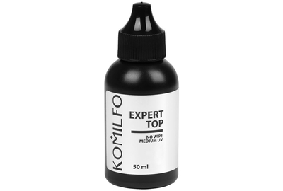 Закріплювач Komilfo Expert Top No Wipe Medium UV Top, без липкого шару, 50 мл
