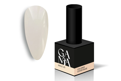 База цветная GaMa Cover base Colored №20 Male, айвері, 15 мл, Цвет: Молочный