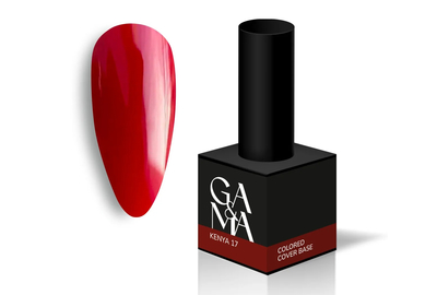 База цветная GaMa Cover base Colored №17 Kenya, красная, 15 мл, Цвет: Красный