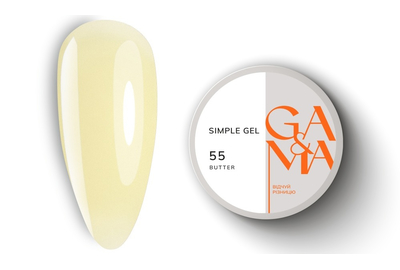 Гель GaMa Simple gel №55 Butter, сливочное масло, 30 мл