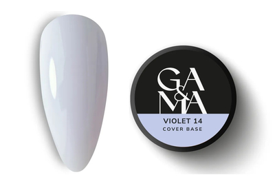 База камуфлююча GaMa Cover base №14 Violet, лавандова, 30 мл, Колір: Молочний