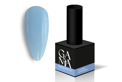 База цветная GaMa Cover base Colored №47 Незабудка, светло-голубая, 15 мл, Цвет: Голубой