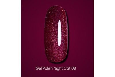 Гель-лак DARK Night Cat №08 кошачий глаз, 10 мл