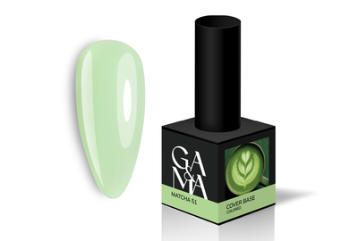База цветная GaMa Cover base Colored №51 Matcha, матча, 15 мл