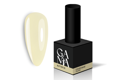 База цветная GaMa Cover base Colored №55 Light Butter, светлое сливочное масло, 15 мл