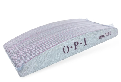 Набор пилочек для ногтей OPI 180/240 полумесяц, 25 шт.